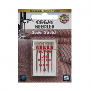 Organ Needles Super Stretch, 75-90 (блистер)